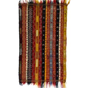 LOT.106 Antik Sivas Şal Kilim Yastık 110+ Yaş 53 x 84 cm
