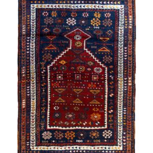 LOT.12 Antik Cihanbeyli Halısı 120+ Yaş 105 x 146 cm