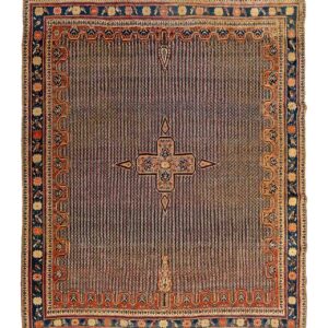 LOT.121 Antik Avşar Halısı 19. Yüzyıl Başı 140 x 173 cm