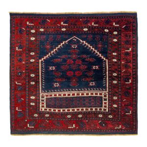 LOT.124 Antik Yağcıbedir Bergama Halısı 120+ Yaş 103 x 113 cm
