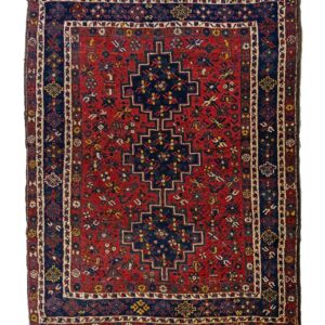 LOT.137 Antik Kaşkai Halısı 100+ Yaş 197 x 156 cm