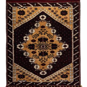 LOT.140 Sakallı Kız Bergama Halısı 90+ Yaş 92 x 118 cmı