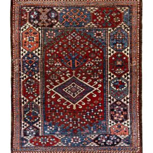LOT.20 Antik Karakeçili Halısı 120+ Yaş 102 x 122 cm