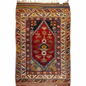 LOT.22 Antik Dazkırı Halısı 100+ Yaş 113 x 167 cm