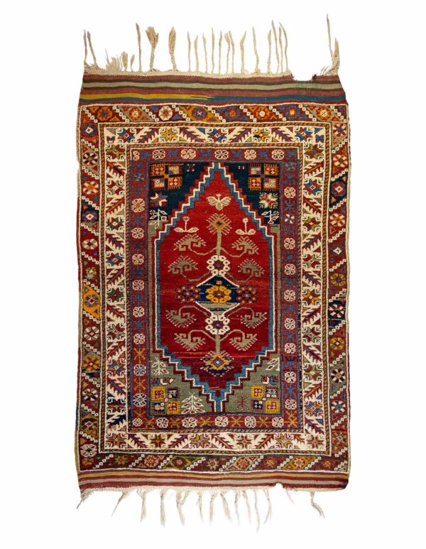 LOT.22 Antik Dazkırı Halısı 100+ Yaş 113 x 167 cm