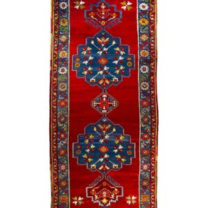 LOT.27 Antik Karapınar Salur Yan Halısı 100+ Yaş 139 x 335 cm