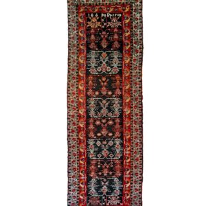 LOT.63 Antik Sivas Tarihli Yolluk Halı 19. Yüzyıl 123 x 423 cm