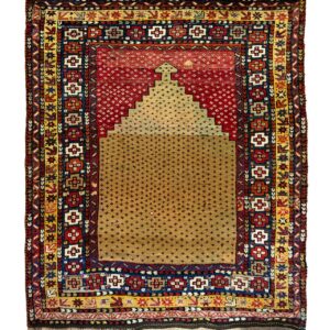 LOT.67 Antik Sarıçiçek Yaylası Halısı 19. Yüzyıl 133 x 174 cm