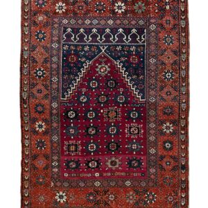 LOT.68 Antik Sarıçiçek Yaylası Halısı 19. Yüzyıl 122 x 163 cm