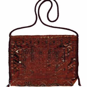 LOT.80 Antik Türkmen Cicim Çanta 19. Yüzyıl Başı 33 x 44 cm