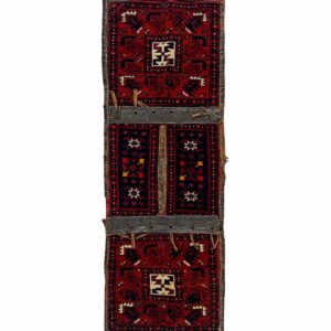 LOT.81 Antik Bergama Derili Heybe 19. Yüzyıl Sonu 39 x 113 cm