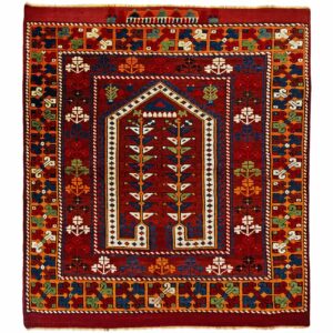 LOT.9 Antik Avunya Halısı 100+ Yaş 97 x 110 cm
