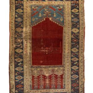 LOT. 91 Antik Ladik Halısı 19. Yüzyıl Ortası 120 x 173 cm