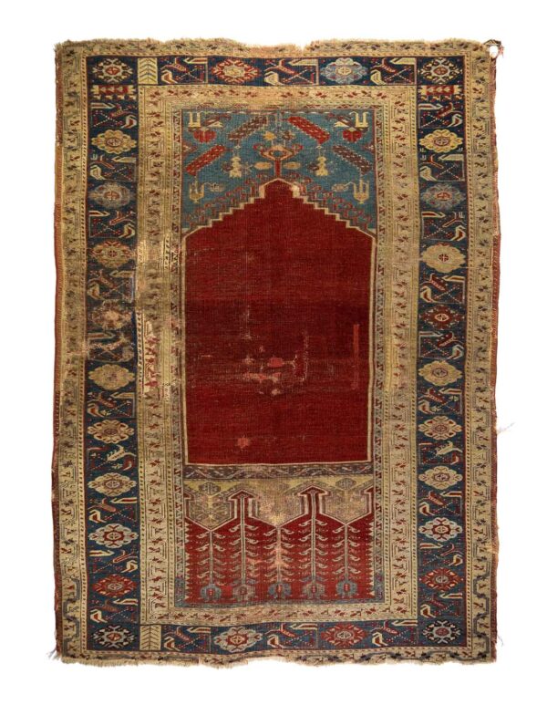 LOT. 91 Antik Ladik Halısı 19. Yüzyıl Ortası 120 x 173 cm