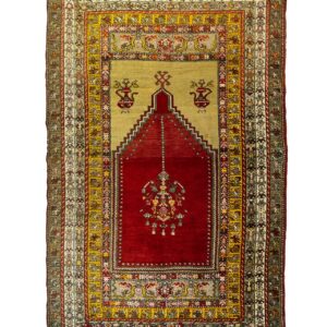 LOT.152 Antik Avanos Halısı Mihraplı 100+ Yaş 135 x 205 cm